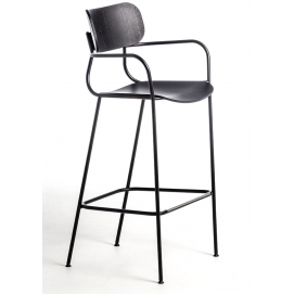 Kiyumi wood bar stool